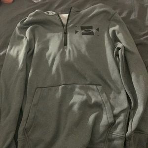 Mens quarter zip under armor hoodie